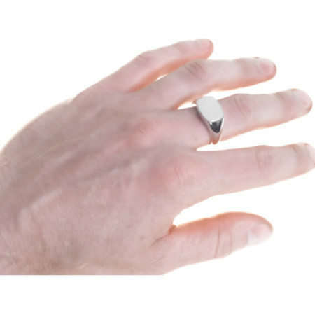 Strieborný pánsky pečatný prsteň