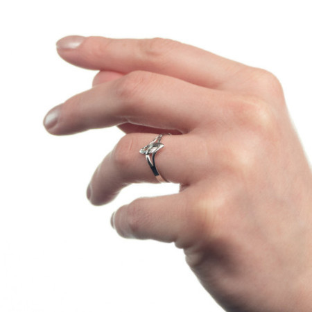 Strieborný prsteň s gravírom