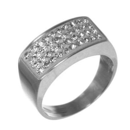 Strieborný prsteň so Swarovski elements crystal