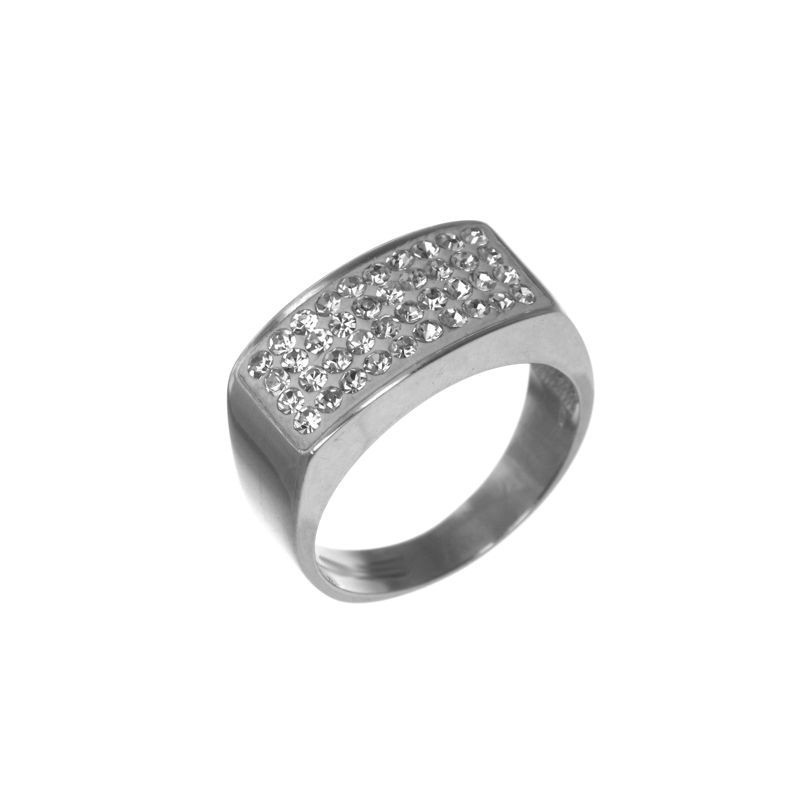 Strieborný prsteň so Swarovski elements crystal