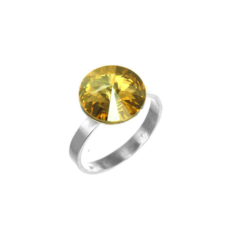 Strieborný prsteň so Swarovski elements crystal GSHA