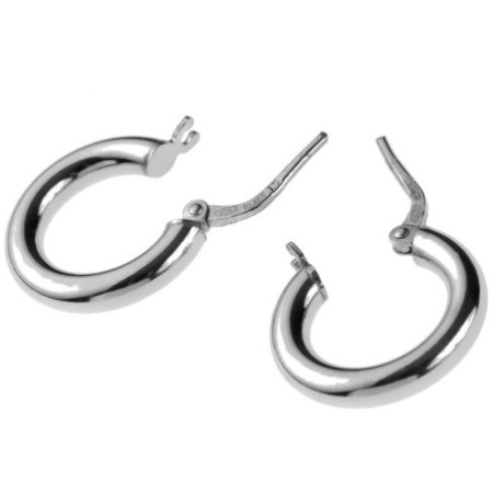 Strieborné náušnice kruhy 17 mm