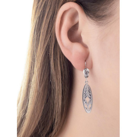 Strieborné náušnice s gravírom