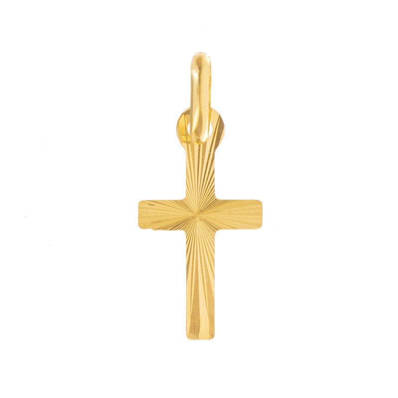 Zlatý prívesok krížik