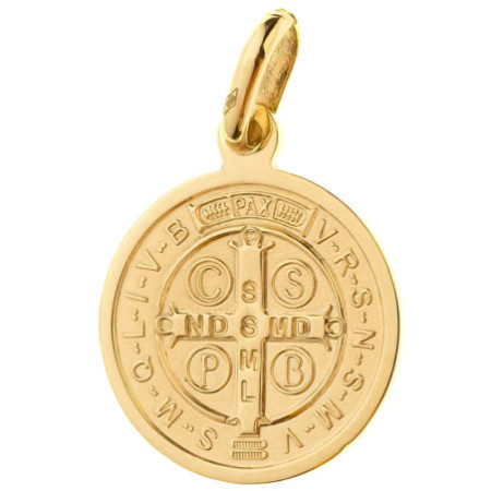 Zlatý prívesok medaila svätého Benedikta 