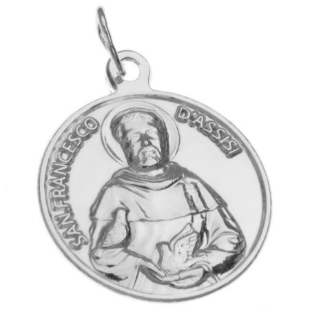 Strieborný prívesok svätý František z Assisi