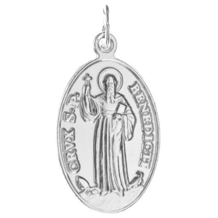 Strieborný prívesok Benediktínska medaila