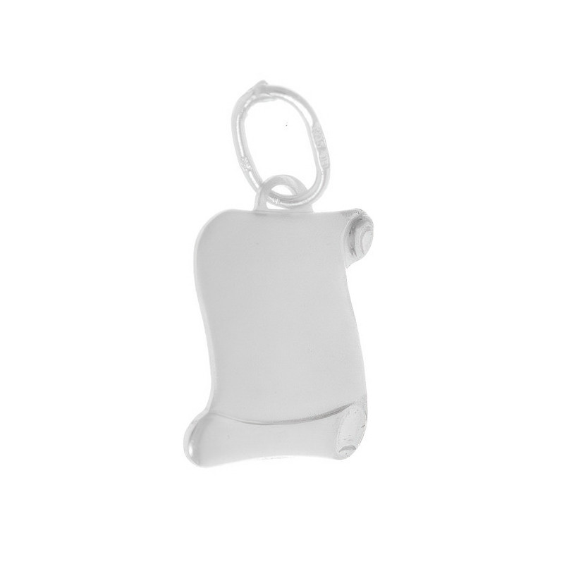 Strieborný prívesok platnička