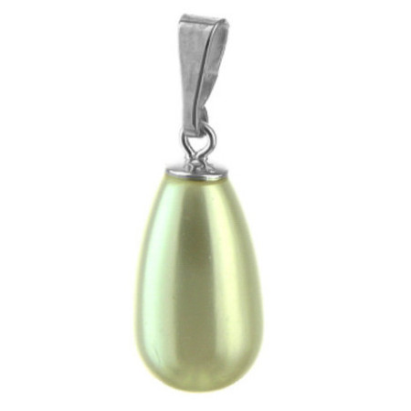 Strieborný prívesok so Swarovski elements perla