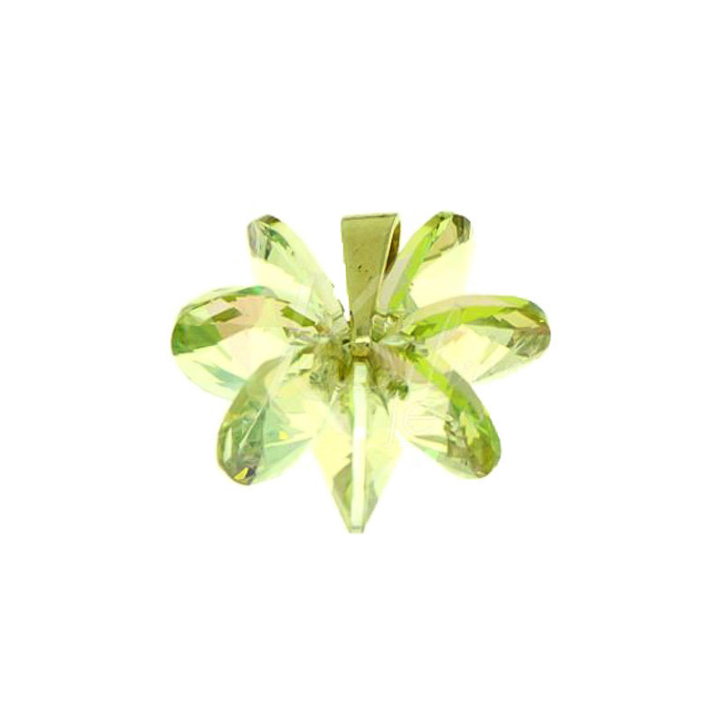 Strieborný prívesok so Swarovski elements Lumgreen kvet