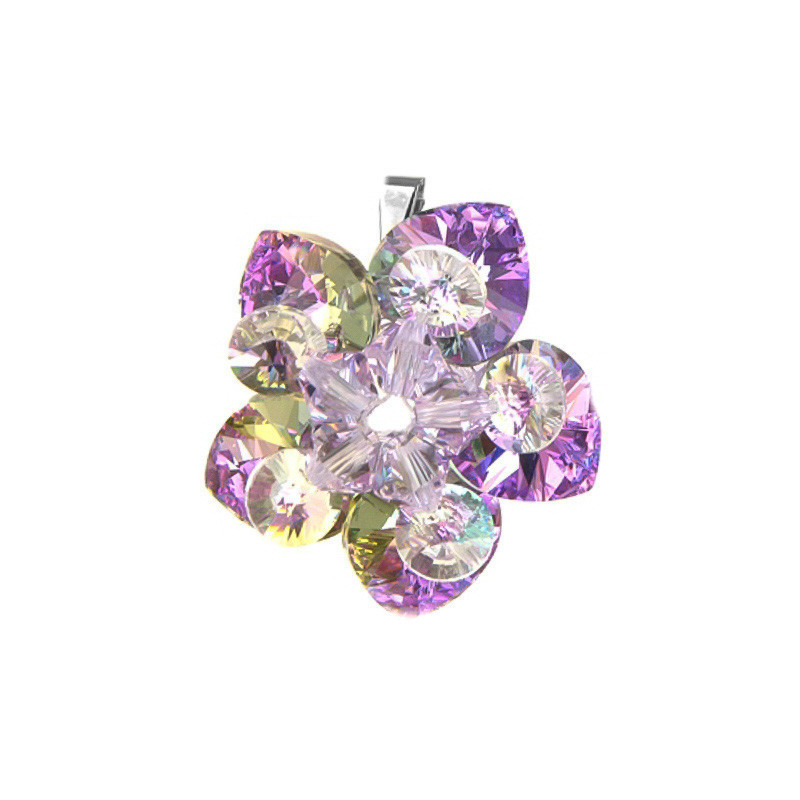 Strieborný prívesok so Swarovski elements vitr light kvet