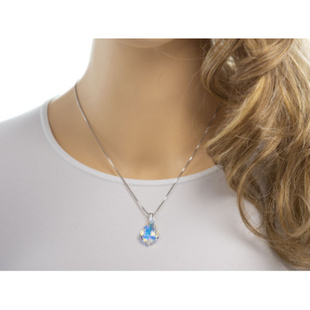 Strieborný s krištáľom Swarovski AB 22mm