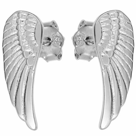 Napichovacie strieborné náušnice anjelské krídla 