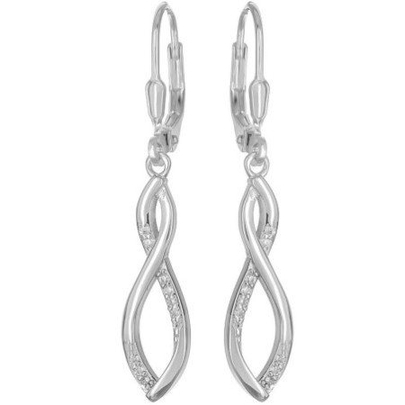Strieborné náušnice so zirkónmi