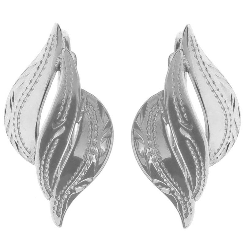 Strieborné náušnice s gravírom