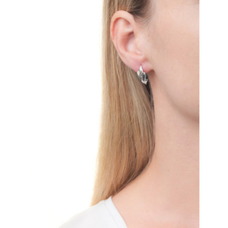 Strieborné náušnice s gravírom