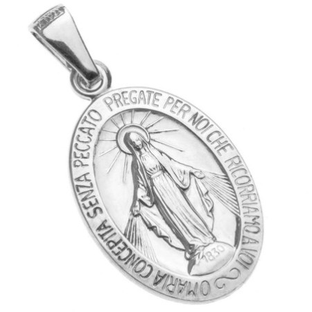 Strieborný prívesok Zázračná medaila Panny Márie