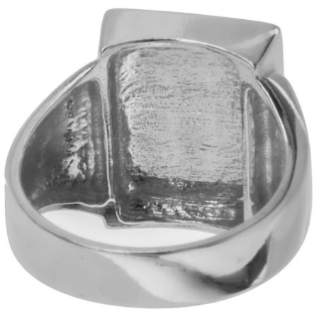 Strieborný pečatný prsteň s gravírom