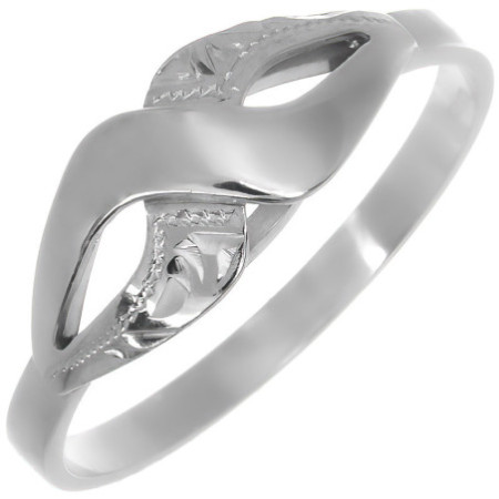 Strieborný prsteň s gravírom