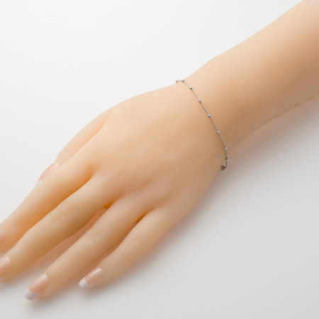 Strieborný ruženec na ruku 17 až 21 cm