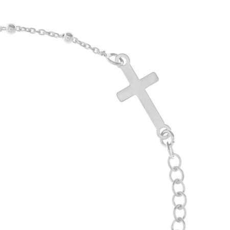 Strieborný ruženec na ruku 17 až 21 cm