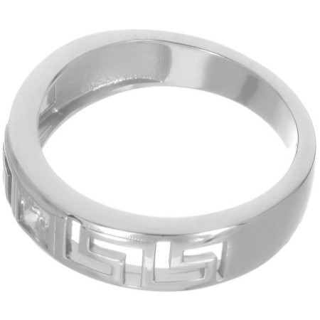 Strieborný prsteň grécky vzor so zirkónom