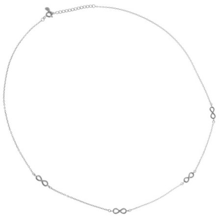 Strieborný náhrdelník nekonečno 43 až 46 cm