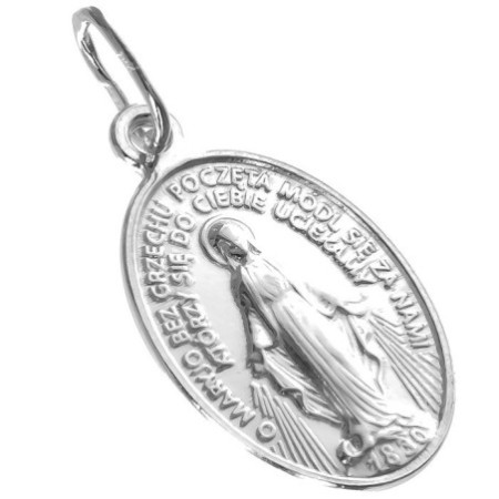 Strieborný prívesok Zázračná medaila Panny Márie