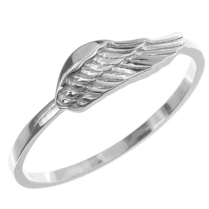 Strieborný prsteň anjelské krídlo