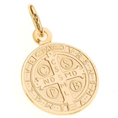 Zlatý prívesok - medaila sv. Benedikta | Argento.sk