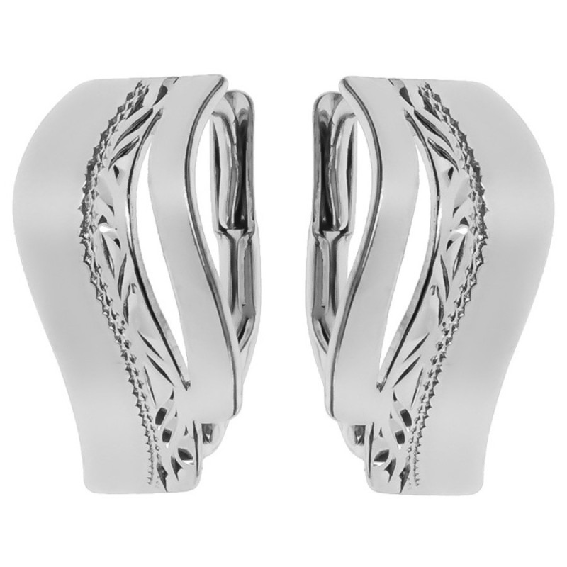 Strieborné náušnice - s ručným gravírom | Argento.sk