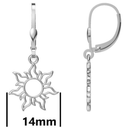 Strieborné náušnice - slnko | Argento.sk