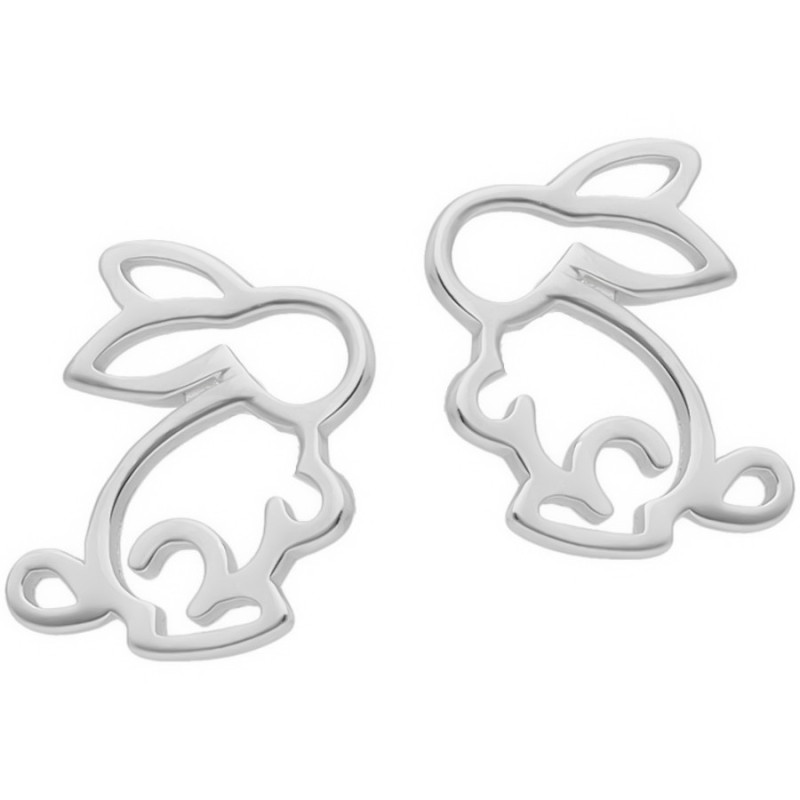 Strieborné náušnice - zajac | Argento.sk