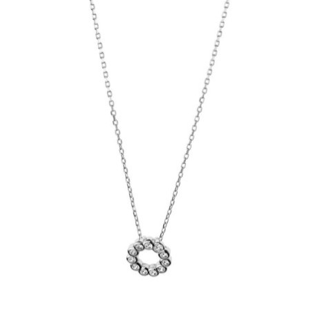 Strieborný náhrdelník so zirkónmi 43 až 46 cm