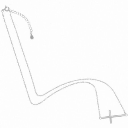 Strieborný náhrdelník - krížik, dĺžka 43 až 46 cm | Argento.sk