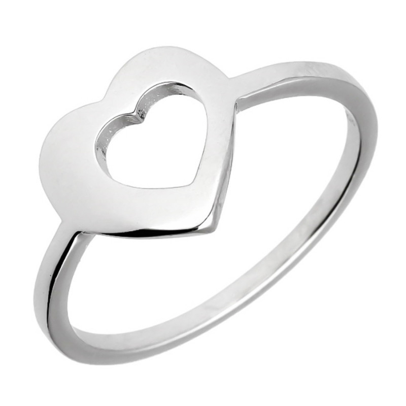 Strieborný prsteň - srdiečko | Argento.sk