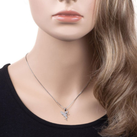 Strieborný prívesok - víla, číre okrúhle zirkóny | Argento.sk